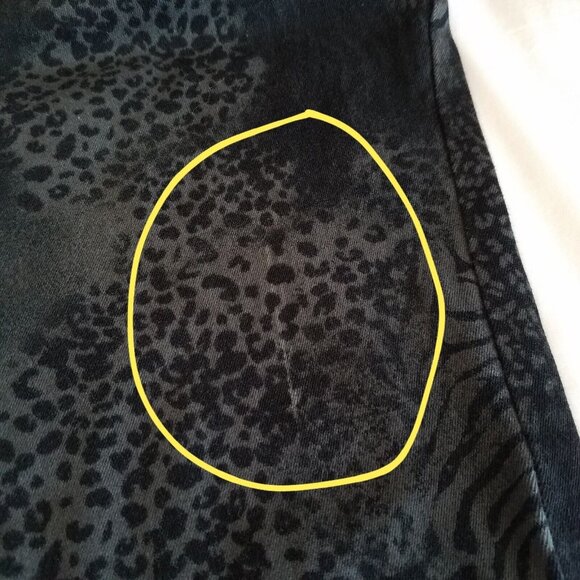 Gloria Vanderbilt Amanda Jeans Black Animal Print SIZE 16 Stretch 35x29 Grey - Picture 14 of 16